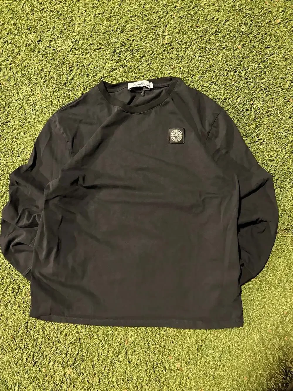 Stone Island Long Sleeve Crew Neck T-Shirt with Compass Patch